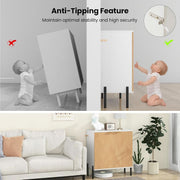 Chevron-Panel Two-Door Storage Cabinet (view 6) | Roost & Roam