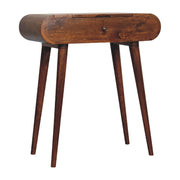 Chestnut Mango Wood Fold-Top Vanity Table