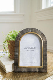 Carved Horn Arch Picture Frame