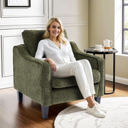 Chenille Upholstered Accent Chair – chair (view 8) | Roost & Roam