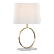 Marble Base Ring Table Lamp — alternate color temperature setting