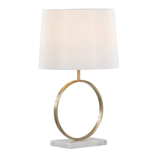 Marble Base Ring Table Lamp — alternate color temperature setting