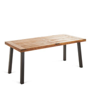Acacia and Woven Wicker Outdoor Dining Set — additional product view 15