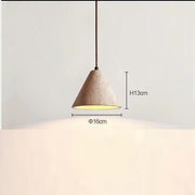 Stone-Finish Dome Pendant Light