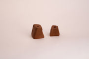 Hand-Sculpted Clay Taper Candle Holders