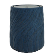Spiral-Textured Polystone Outdoor Fountain