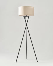 Crossed-Base Tripod Floor Lamp