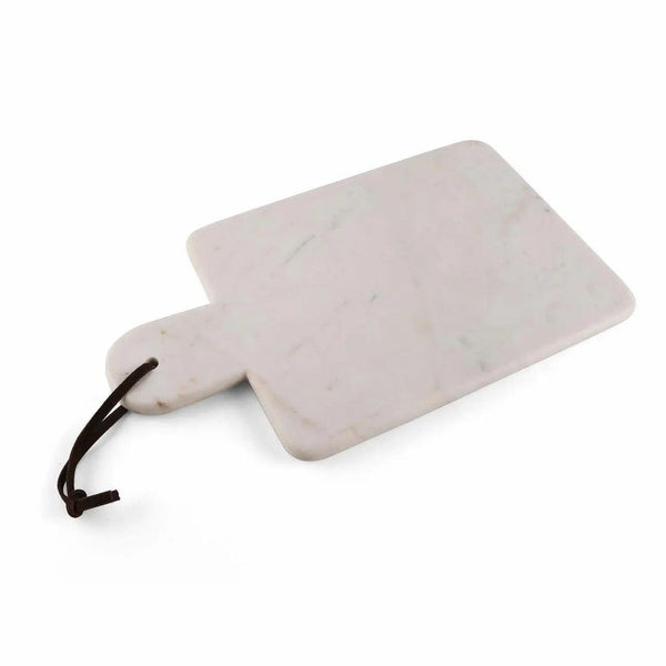 Marble Charcuterie Board with Leather Strap