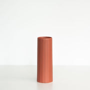 Satin Glaze Porcelain Cylinder Vase — alternate angle showing full form