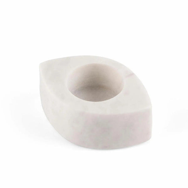 Carved Marble Tea Light Holder Set