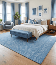 Hand-Tufted Wool Geometric Area Rug