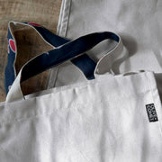 Upcycled Sari-Handle Organic Canvas Tote