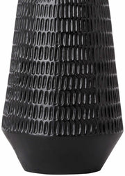Carved Resin Black Table Lamp
