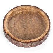 Live-Edge Mango Wood Bark Bowl Set