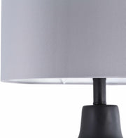 Close-up of concrete texture and surface finish detail — Matte Concrete Base Table Lamp