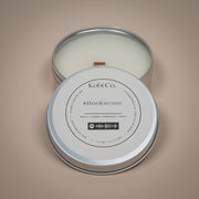Herb & Citrus Hand-Poured Soy Candle — scale reference and proportion detail