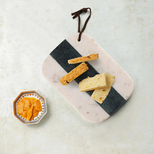 Green & White Marble Cheese Board
