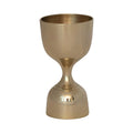 Brass-Finish Double-Sided Cocktail Jigger