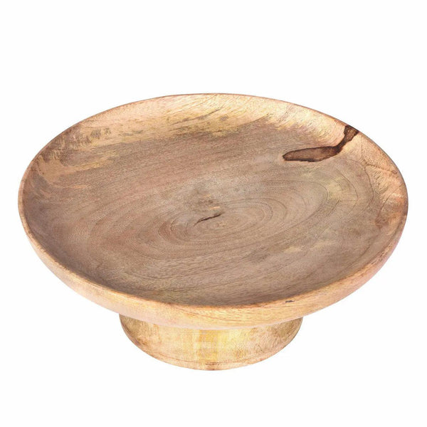 Mango Wood Pedestal Cake Stand