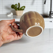 Pumpkin-Shaped Ceramic Coffee Mug
