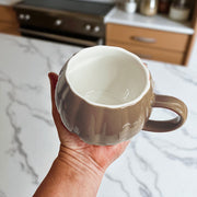 Pumpkin-Shaped Ceramic Coffee Mug