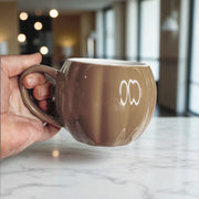Pumpkin-Shaped Ceramic Coffee Mug