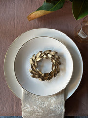 Brass Iron Wreath Ornaments, Set of 4