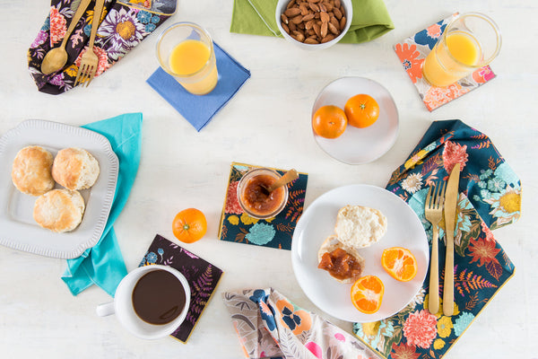 Floral Cotton Cloth Napkin Set