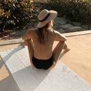Waffle-Weave Cotton Bath Towel Set