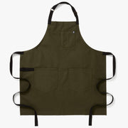Olive Canvas Full Bib Apron