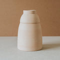 Wheel-Thrown Stoneware Chubby Vase