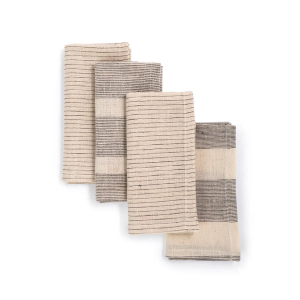 Striped Organic Cotton Napkin Set