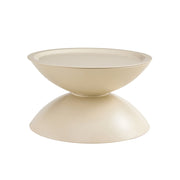 Hourglass Metal Round Table Set — back and side profile detail