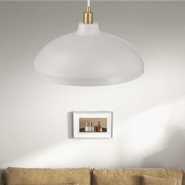 Astral Gold & White Pendant Light