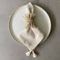 Tassel Linen-Blend Napkin Set
