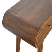 Rounded Mango Wood Console Table