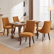 Channel-Tufted Ochre Upholstered Dining Chairs — additional product view 19