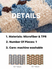 Checker Tufted Bath Rug
