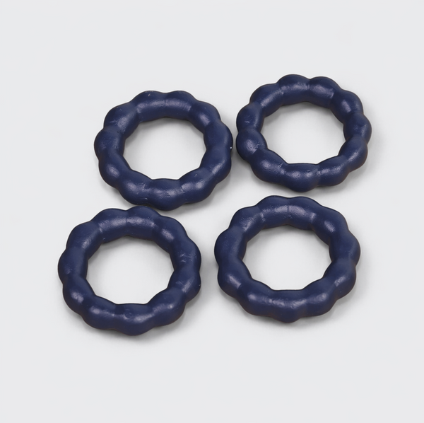 Beaded Terracotta Napkin Ring Set