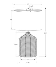 Coiled Rattan Jug Table Lamp