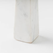Tapered Marble Acacia Candleholder