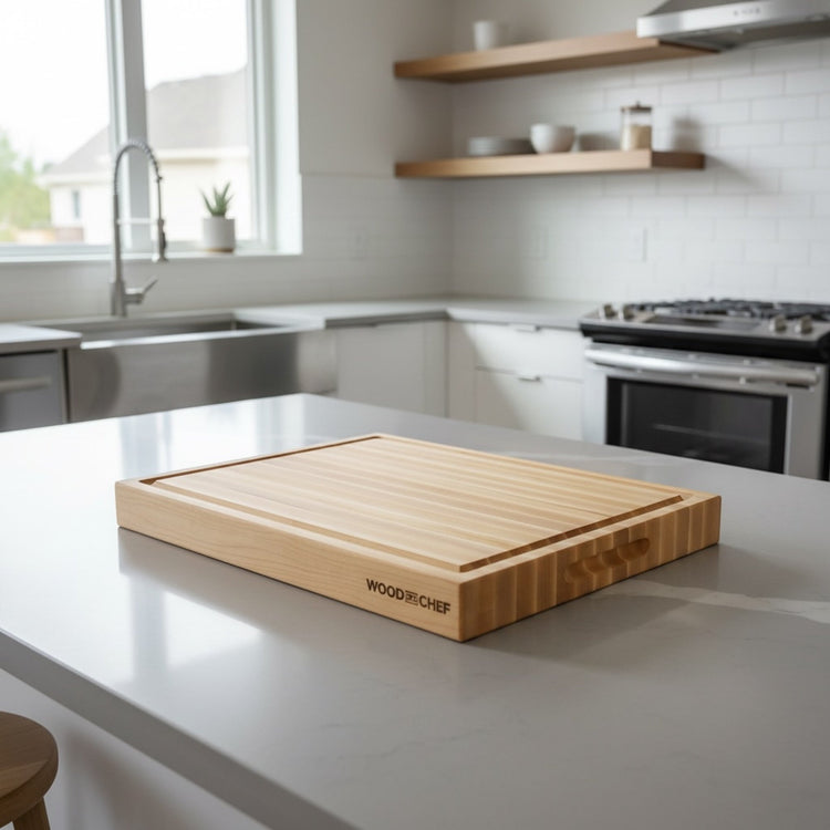 Edge-Grain Hardwood Reversible Cutting Board