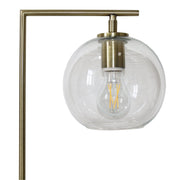 Gold Glass Globe Desk Lamp