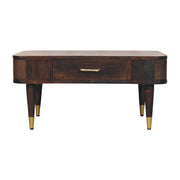Mango Wood Rattan Coffee Table