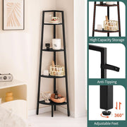 Matte Black Metal Corner Bookcase – book case (view 5) | Roost & Roam