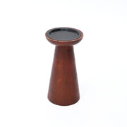 Turned Mango Wood Pillar Candle Holder