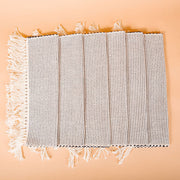 Fringed Organic Cotton Placemat Set
