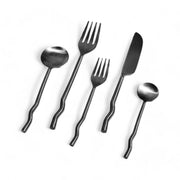 Wavy-Handle Stainless Flatware Set
