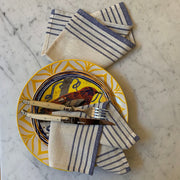 Striped Recycled Cotton Tablecloth Set
