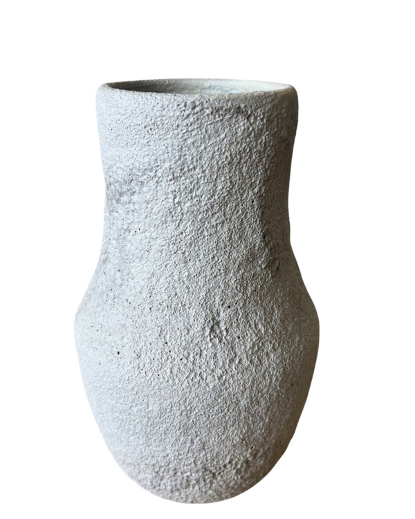 Frothy Glaze Porcelain Crater Vase